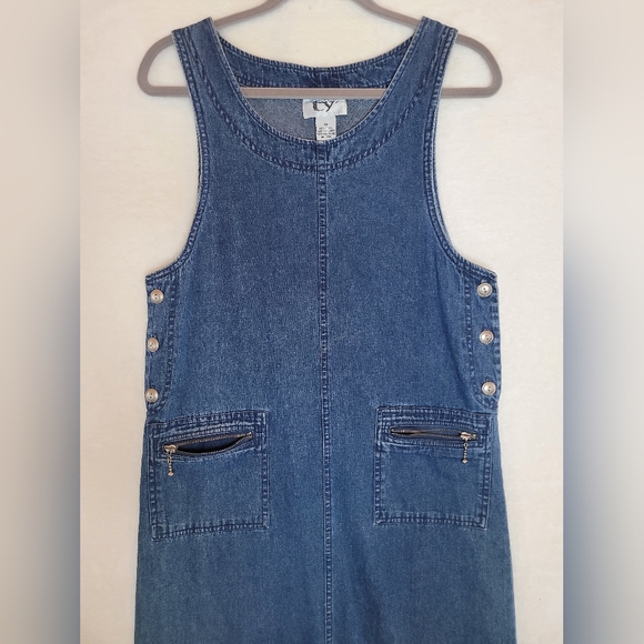 Original TY2 maxi denim dress size 8P - Picture 6 of 7